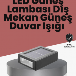 Mey İthalat® Bahçe ve Balkon İçin Güneş Enerjili Lamba