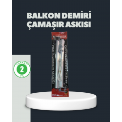 Mey İthalat® Balkon Demiri Çamaşır Askısı Kare Demirlere Uygun Dayanıklı Tasarım