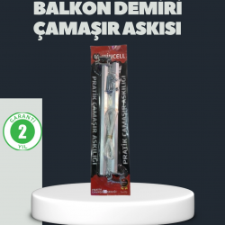 Mey İthalat® Balkon Demiri Çamaşır Askısı Kare Demirlere Uygun Dayanıklı Tasarım