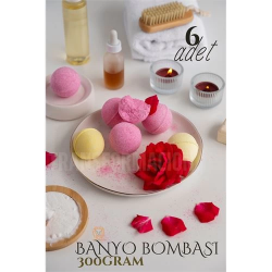 Mey İthalat® Banyo Bombası Jakuzi Küvet Banyo Bombası Topu 6 adet 300 Gr