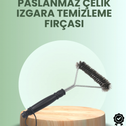 Mey İthalat® Barbekü ve Mangal İçin Tel Izgara Temizleyici Fırça