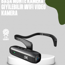 Mey İthalat® Başa Takılabilir 5K Spor ve Vlog Kamerası