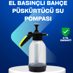 Mey İthalat® Basınçlı Manuel Köpük Pompası 2L Ayarlanabilir Sprey Başlıklı Temizlik