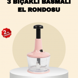Mey İthalat® Basmalı Manuel Rondo Hızlı ve Zahmetsiz Doğrama