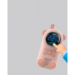 Mey İthalat® Bebek Telsizi LCD Ekran VOX İki Yönlü İletişim USB Şarj Hafif