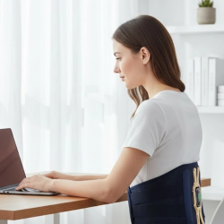 Mey İthalat® Bel Karın ve Sırt İçin Isıtmalı Masaj Cihazı