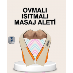 Mey İthalat® Bel Omuz Boyun Masaj Aleti Ovmalı Isıtmalı Kas Yorgunluğu Giderici