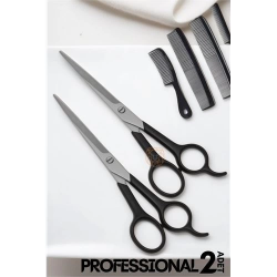 Mey İthalat® Berber Makası 2 ADET Profesyonel 6.5 inç Çelik