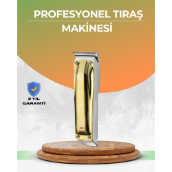 Mey İthalat® Berber Tipi Saç Sakal Kesme Makinesi USB Şarjlı Sessiz Motorlu