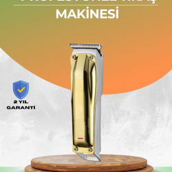 Mey İthalat® Berber Tipi Saç Sakal Kesme Makinesi USB Şarjlı Sessiz Motorlu