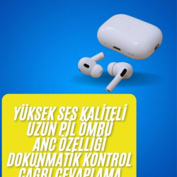Mey İthalat® Beyaz Android ve İOS Uyumlu Yüksek Performanslı Uzun Pil Ömrü