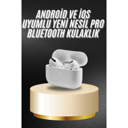 Mey İthalat® Beyaz Android ve İOS Uyumlu Yüksek Performanslı Uzun Pil Ömrü