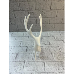 Mey İthalat® Beyaz Dekoratif Geyik Figürü Şık Ev Aksesuarı
