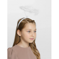 Mey İthalat® Beyaz Otrişli Tüylü Esnek Yapı Melek Haresi Melek Tacı