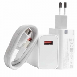 Mey İthalat® Beyaz Ultra Plus Hızlı Şarj Seti Şarj Adaptörü ve Kablosu 67W