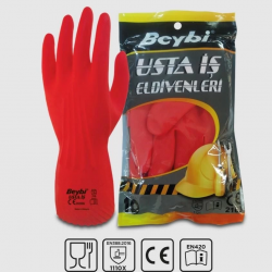 Mey İthalat® Beybi Usta İş Lateks Eldiven NO:9