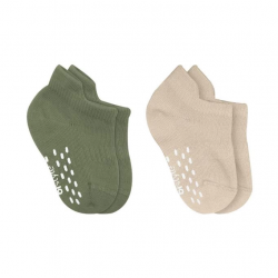 Mey İthalat®   2'Li Sneakers Kaymaz Colours Penye Çorap 20104 Nil Bej