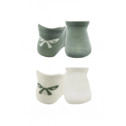 Mey İthalat®   2'Li Sneakers Smile Penye Çorap 20106 Nil Ekru