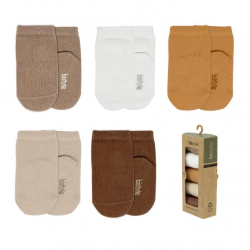 Mey İthalat®   5'li Penye Soket Kutulu Basic Çorap 10131 Bej