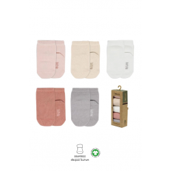 Mey İthalat®   5'li Penye Soket Kutulu Basic Çorap 10131 Pudra