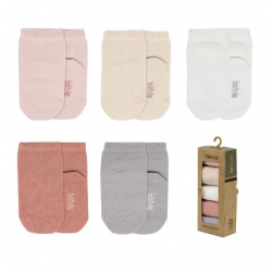 Mey İthalat®   5'li Penye Soket Kutulu Basic Çorap 10131 Pudra