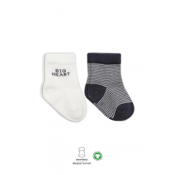 Mey İthalat®   2'Li Big Heart Penye Soket Çorap 10117 Antrasit