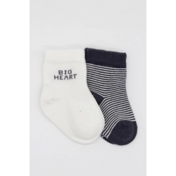 Mey İthalat®   2'Li Big Heart Penye Soket Çorap 10117 Antrasit