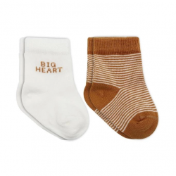 Mey İthalat®   2'Li Big Heart Penye Soket Çorap 10117 Hardal