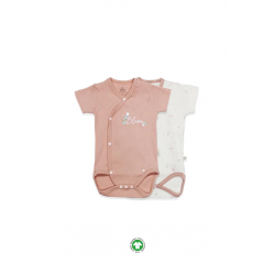 Mey İthalat® 2'li Yarım Kol Badi 17119 Ekru Gül Kurusu