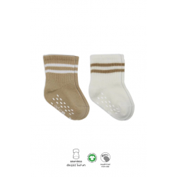 Mey İthalat®   2'Li Çemberli Kaymaz Soket Çorap 10125 Bej-Ekru