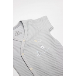 Mey İthalat® 2'li Yarım Kol Badi 17117 Ekru Gri