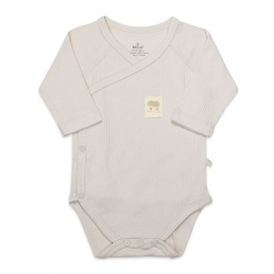 Mey İthalat®   Organic Modal Flying Balloons Kruvaze Uzun Kol Body BS17121 Bej