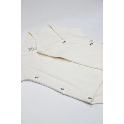 Mey İthalat®   Organic Modal Flying Balloons Kruvaze Uzun Kol Body BS17121 Ekru