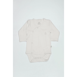 Mey İthalat®   Organik Natural Basic Style Kruvaze Uzun Kol Body BS17102 Ekru