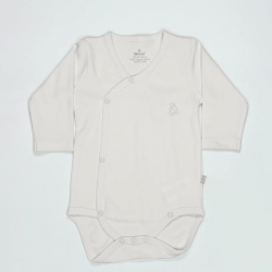 Mey İthalat®   Organik Natural Basic Style Kruvaze Uzun Kol Body BS17102 Ekru
