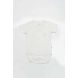 Mey İthalat®   Organik Natural Basic Style Kruvaze Yarım Kol Body BS17101 Ekru