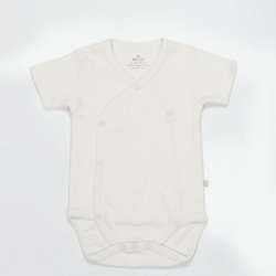 Mey İthalat®   Organik Natural Basic Style Kruvaze Yarım Kol Body BS17101 Ekru