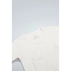 Mey İthalat®   Organik Natural Basic Style Kruvaze Yarım Kol Body BS17101 Ekru