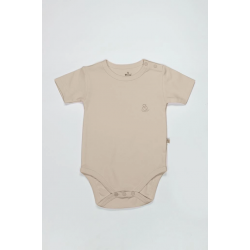 Mey İthalat®   Organik Natural Basic Style Yarım Kol Body BS17103 Bej