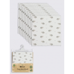 Mey İthalat®   Tortoise 20x20 10'Lu Penye Mendil 90163 Ekru