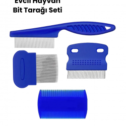Mey İthalat® Bit, Pire ve Tüy Temizliğine Uygun Çok Amaçlı Evcil Hayvan Tarağı Seti