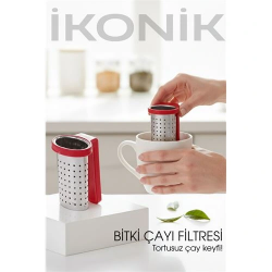 Mey İthalat® Bitki Çayı Filtresi - Her Bardağa Uyumlu, Tortusuz Demleme