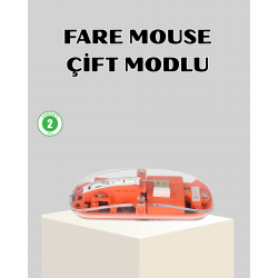 Mey İthalat® Bluetooth 5.0 & 2.4GHz Kablosuz Fare – 3 Cihaz Bağlantılı, Hızlı Geçiş, USB Alıcılı