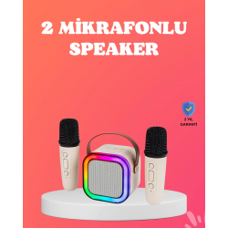 Mey İthalat® Bluetooth 5.0 Destekli Kablosuz Karaoke Hoparlör