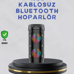 Mey İthalat® Bluetooth 5.0 Destekli Yüksek Ses Kaliteli Hoparlör