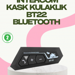 Mey İthalat® Bluetooth 5.0 EDR Kask Kulaklık Yüksek Ses Kalitesi ve Gürültü Önleme