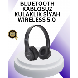 Mey İthalat® Bluetooth 5.0 Kablosuz Kulak Üstü Kulaklık | Stereo Ses ve Katlanabilir Tasarım
