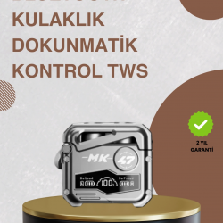Mey İthalat® Bluetooth 5.0 Kulak İçi Kablosuz Kulaklık – Dokunmatik Kontrol, Düşük Gecikme
