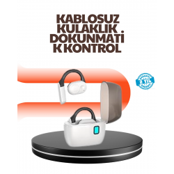 Mey İthalat® Bluetooth 5.0 Kulak İçi Kulaklık – Güçlü Bas, Uzun Pil Ömrü, Şarj Kutulu Tasarım