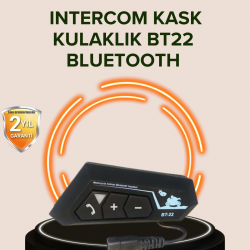 Mey İthalat® Bluetooth 5.0 Motosiklet Kask Kulaklık Eller Serbest ve Müzik Özellikli